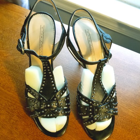 Joan & David/ Circa /Leather /Black Heels - Picture 1 of 4